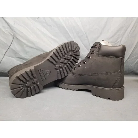 Timberland Boys 6 Inch Premium Waterproof Boots Lace Up Black Size 10 NEW NO BOX - Picture 2 of 8